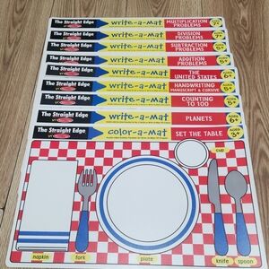 Melissa & Doug Educational Placemats Set Of 9